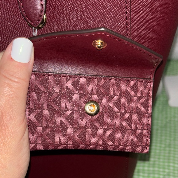Michael Kors Burgundy Tote Bag - Picture 8 of 10